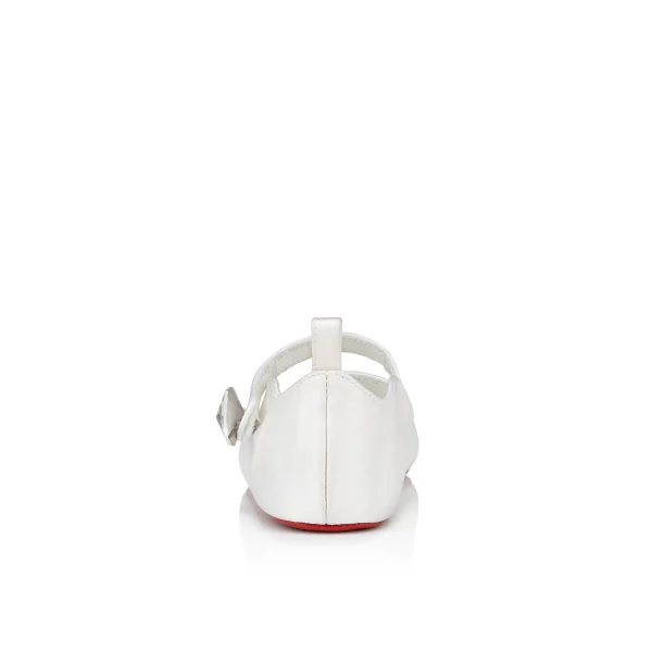 Online Christian Louboutin Baby Love Chick Strass Bianco