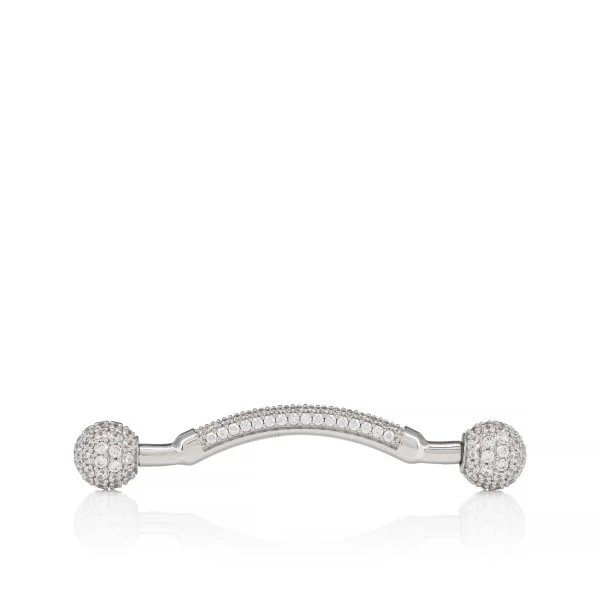 Shop Christian Louboutin Chambelink Strass Silver