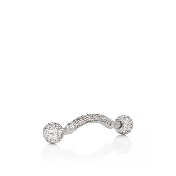 Shop Christian Louboutin Chambelink Strass Silver