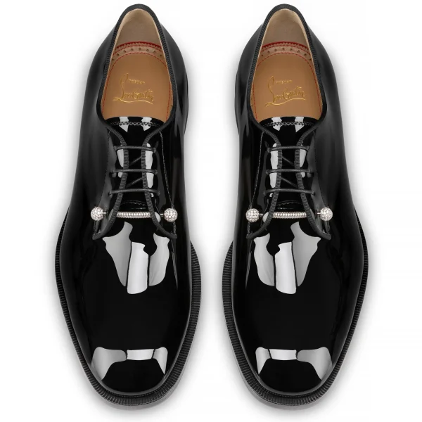 Shop Christian Louboutin Chambelink Strass Silver