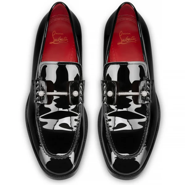 Shop Christian Louboutin Chambelink Strass Silver