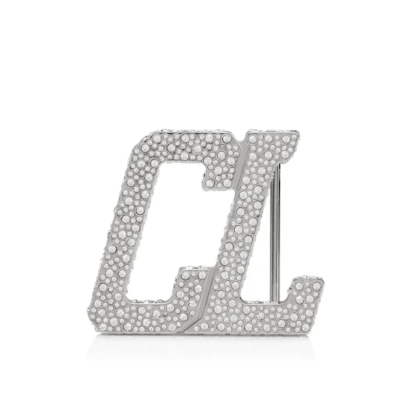 Discount Christian Louboutin Happy Rui CL Logo belt buckle