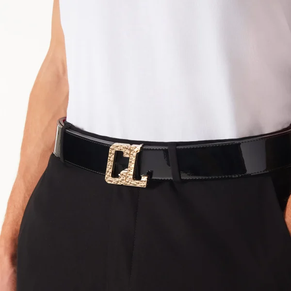 Best Christian Louboutin Happy Rui CL Logo belt buckle