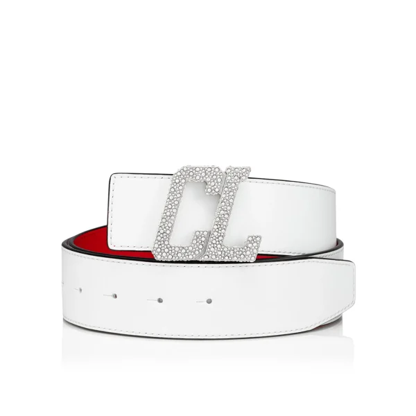 Discount Christian Louboutin Happy Rui CL Logo belt buckle