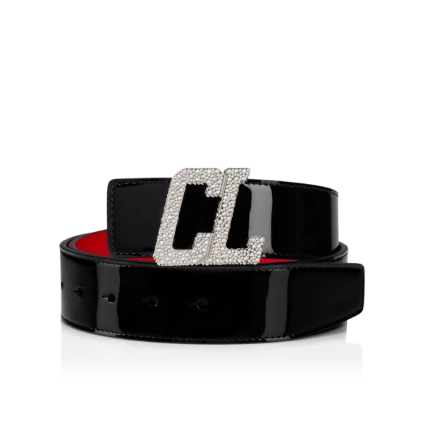 Discount Christian Louboutin Happy Rui CL Logo belt buckle