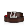 Discount Christian Louboutin Happy Rui CL Logo belt buckle
