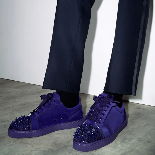 Flash Sale Christian Louboutin Louis Junior P Pik Pik Strass Jacaranda