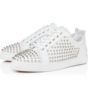 Clearance Christian Louboutin Louis Spikes Junior White