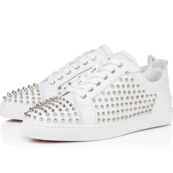Clearance Christian Louboutin Louis Spikes Junior White