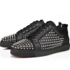 Best Christian Louboutin Louis Spikes Junior Black