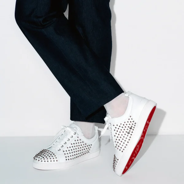 Clearance Christian Louboutin Louis Spikes Junior White