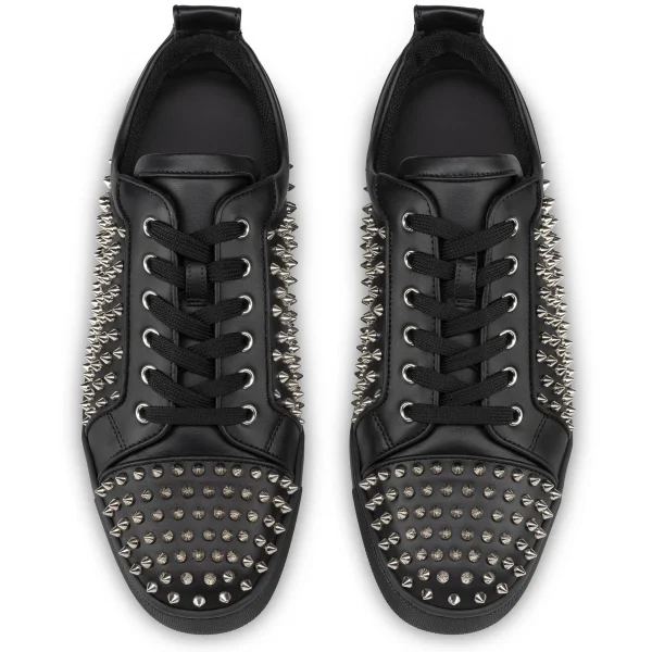 Best Christian Louboutin Louis Spikes Junior Black
