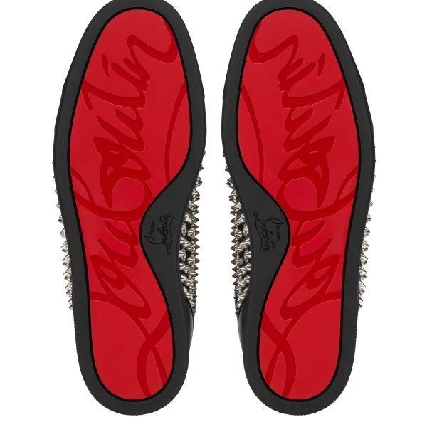 Best Christian Louboutin Louis Spikes Junior Black