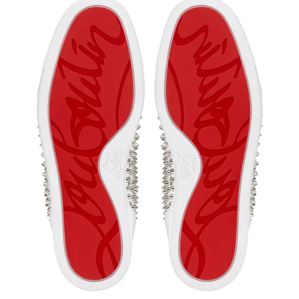 Clearance Christian Louboutin Louis Spikes Junior White