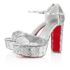 Shop Christian Louboutin Sandaloo Mini Paillettes