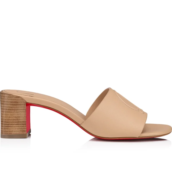 Clearance Christian Louboutin So CL Mule Beige