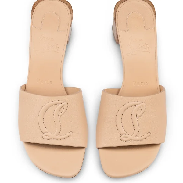 Clearance Christian Louboutin So CL Mule Beige
