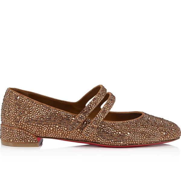 Fashion Christian Louboutin Sweet Jane Strass NUDE5