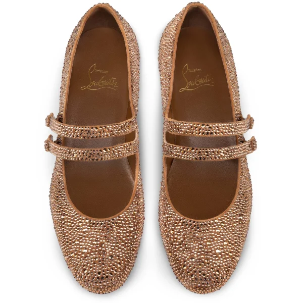 Fashion Christian Louboutin Sweet Jane Strass NUDE5