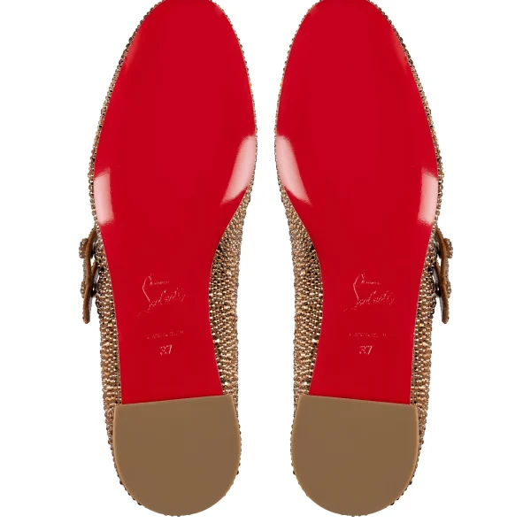 Fashion Christian Louboutin Sweet Jane Strass NUDE5